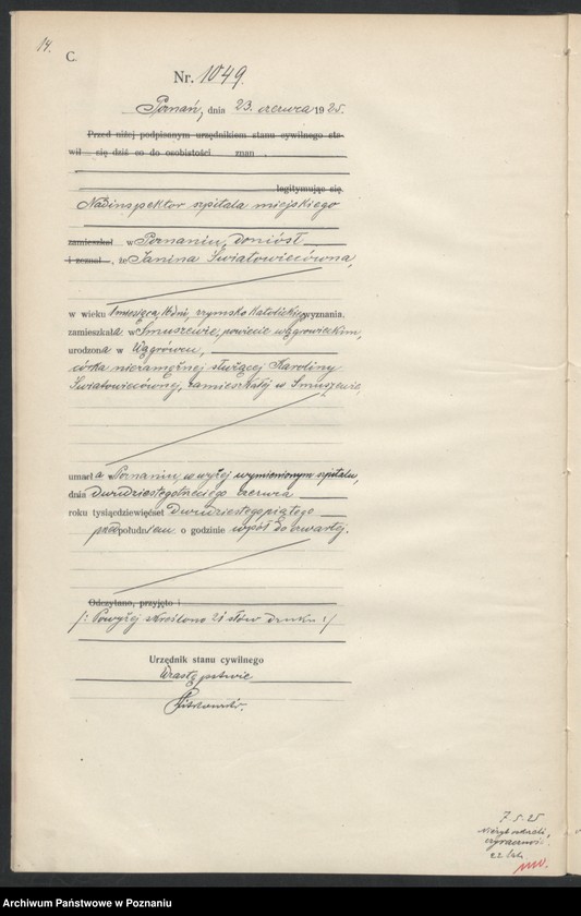 image.from.unit.number "Księga miejscowa zgonów tom III [Rejestr główny zgonów]"