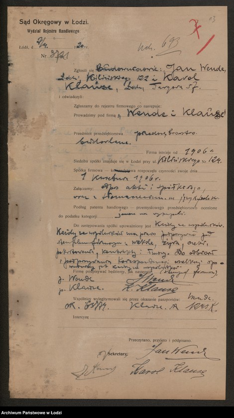 Obraz 15 z jednostki "Jan Wende i Karol Klause – przedsiębiorstwo budowlane"