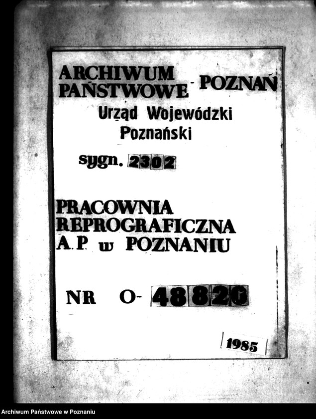 Obraz 1 z jednostki "Majątek Kochłowy wyłączenie z art. 4, 5 ustawy o reformie rolnej"
