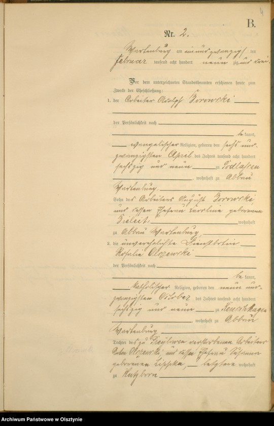 image.from.unit.number "Heiraths-Haupt-Register Nr 1 - 31"