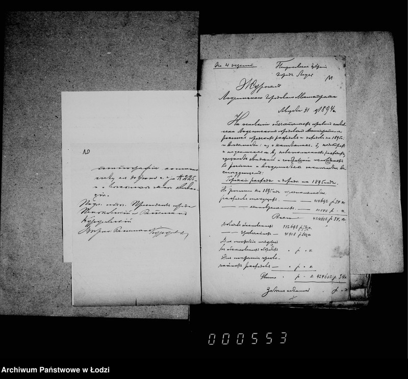 Obraz 13 z jednostki "O gorodskoj rospisi na 1895 g."