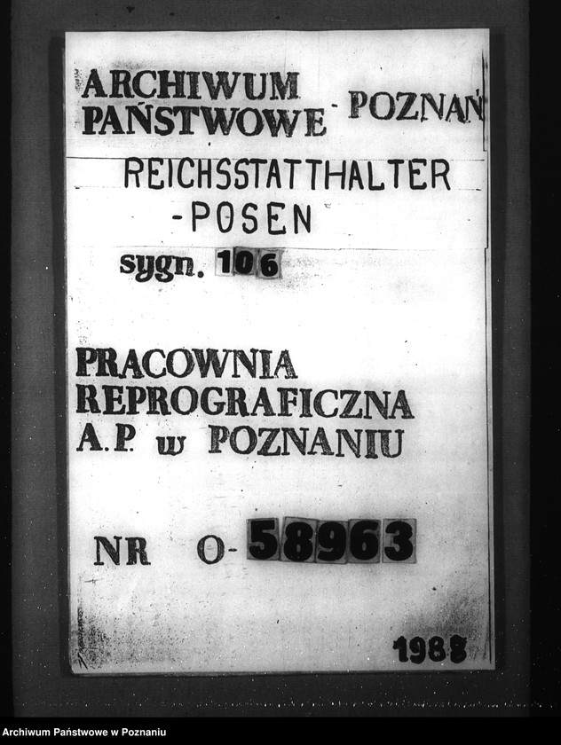 Obraz 1 z jednostki "Plany pracy komórek organizacyjnych urzędu namiestnika zebrane dla ustalenia podziału czynności"