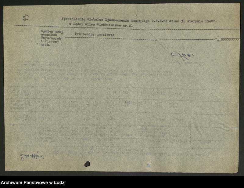Obraz 14 z jednostki "Państwowe Przedsiębiorstwa Budowlane Zjednoczenie Łódzkie; protokoły z narad, sprawozdania [z produkcji], instrukcje i zarządzenia władz nadrzędnych"