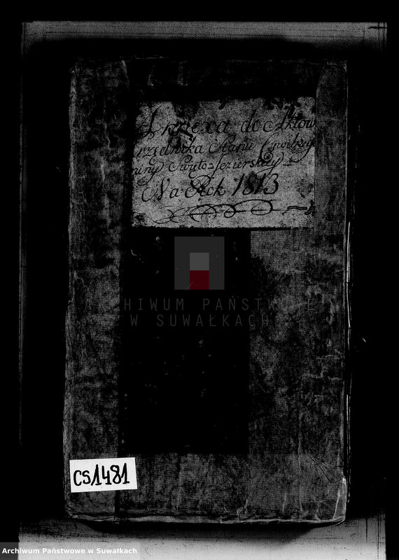 image.from.unit.number "Anexa do Aktów Urzędnika Stanu Cywilnego Gminy Święto-Jezierskiej Na rok 1813"