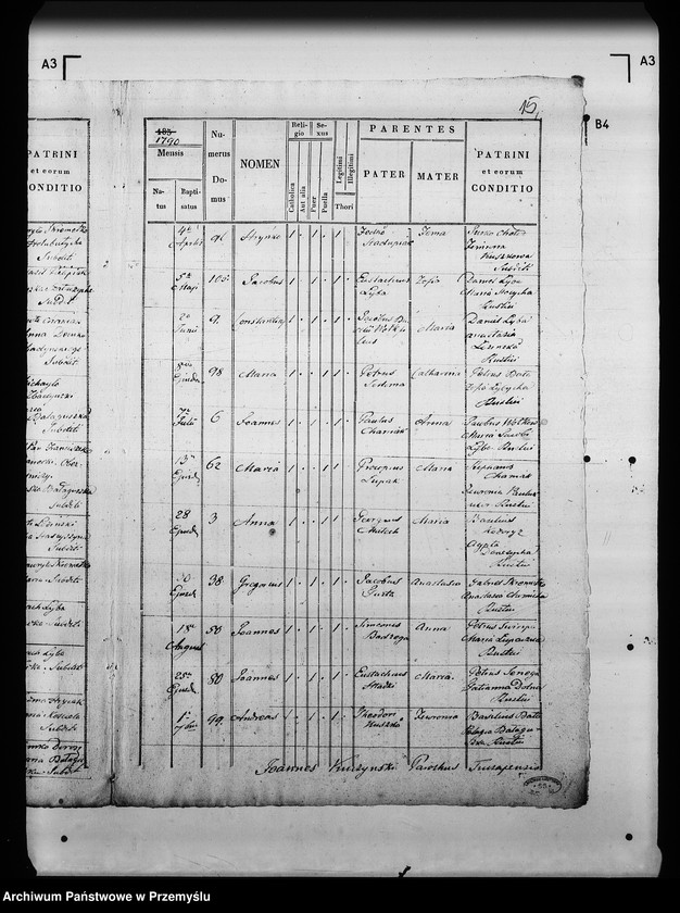 Obraz 19 z jednostki "[Kopie ksiąg metrykalnych parafii Tuczapy z filią Zbadyn (dekanat Jaworów)]"