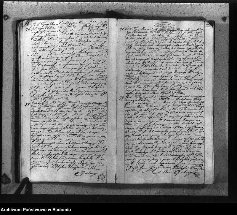 image.from.unit.number "Akta cywilne miasta Głowaczew na rok 1823"