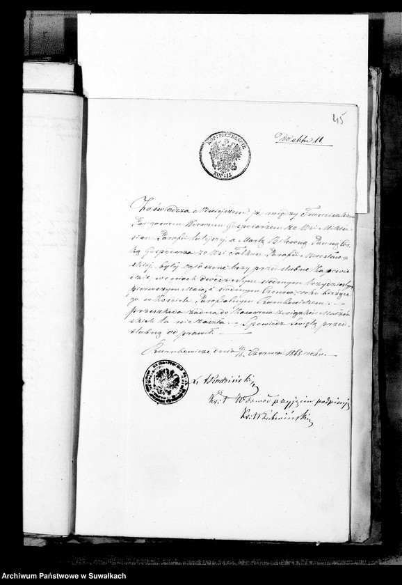 image.from.unit.number "Anneksa Aktów Ślubnych Parafii Mirosławskiej z roku 1868"