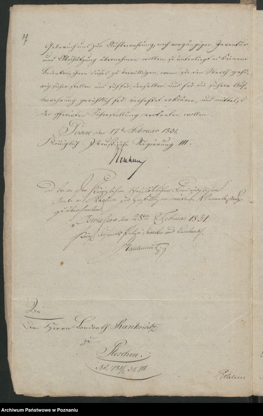 Obraz 11 z jednostki "A. betr. den nach dem Königreich Polen ausgetrittenen Gutsbesitzer Ludwik von Sczaniecki zu Boguszyn"