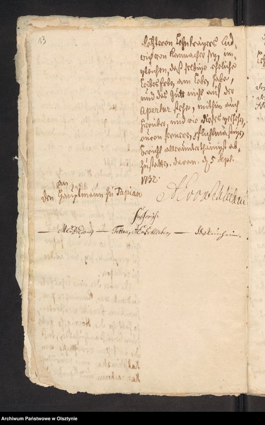 image.from.unit.number "In S. [Sache] Johann Valerian Hoernigs Erben wegen des Guths Hohenfelde"