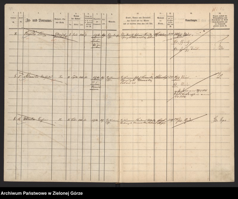 image.from.unit.number "Militair - Stammrolle von Kleindorf, Großdorf und Vorwerk Friedrichshof"
