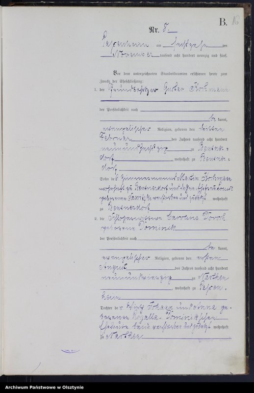 image.from.unit.number "Heiraths-Haupt-Register Nr 1 - 13"
