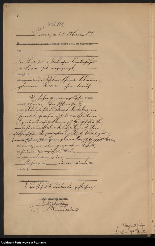 Obraz 4 z jednostki "Księga miejscowa zgonów tom VI"