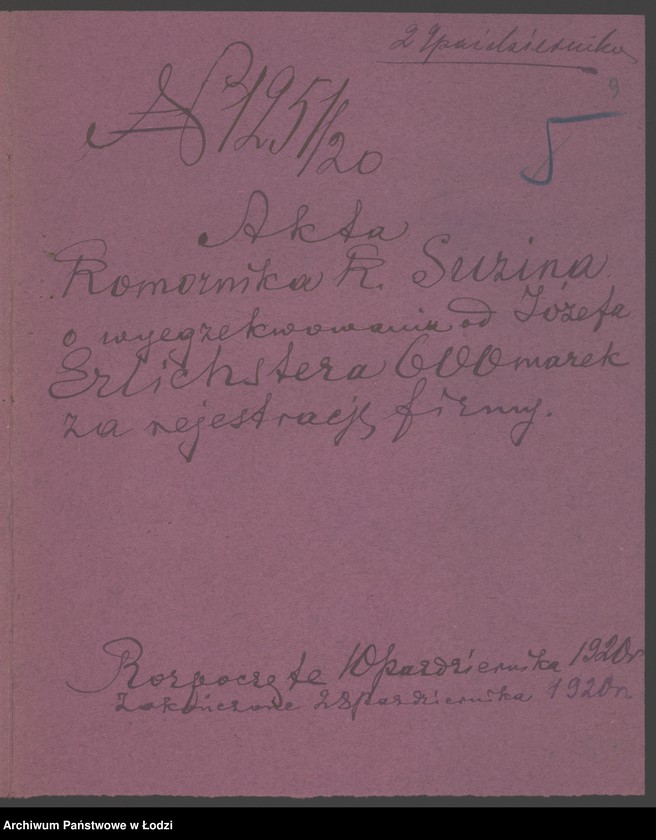 Obraz 11 z jednostki "Kon i Erlichster- sprzedaż przędzy"