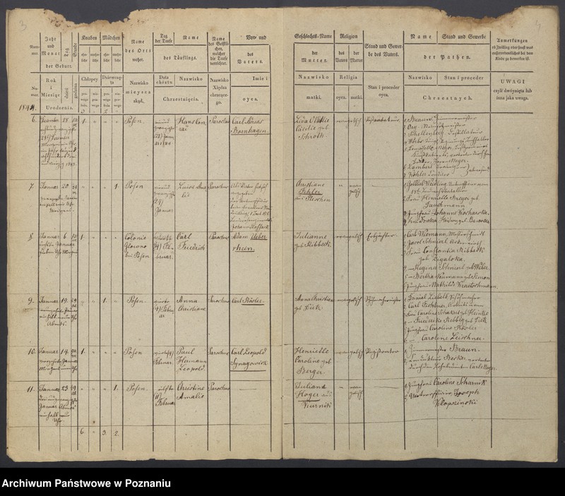 Obraz 4 z jednostki "Duplikat des Taufregisters"