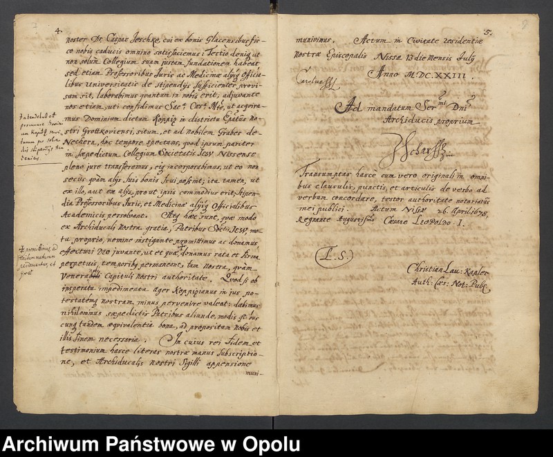 Obraz 9 z kolekcji "Kolegium jezuitów w Nysie111"