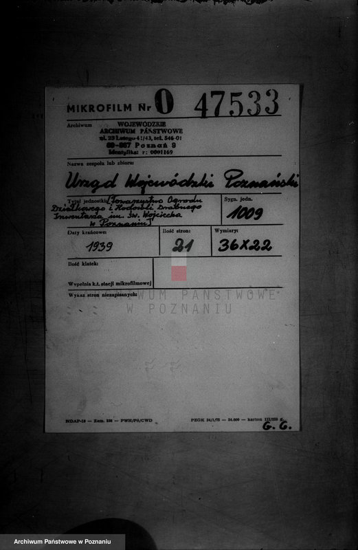 Obraz 2 z jednostki "/Towarzystwo Ogrodu Działkowego i Hodowli Drobnego Inwentarza im. św. Wojciecha w Poznaniu/"