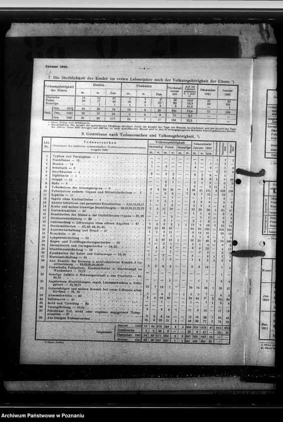 Obraz 8 z jednostki "Litzmannstadt - Statistische Monats- Berichte"