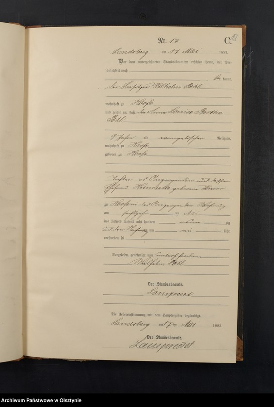 image.from.unit.number "Sterbe-Neben-Register Nr 1 - 46"