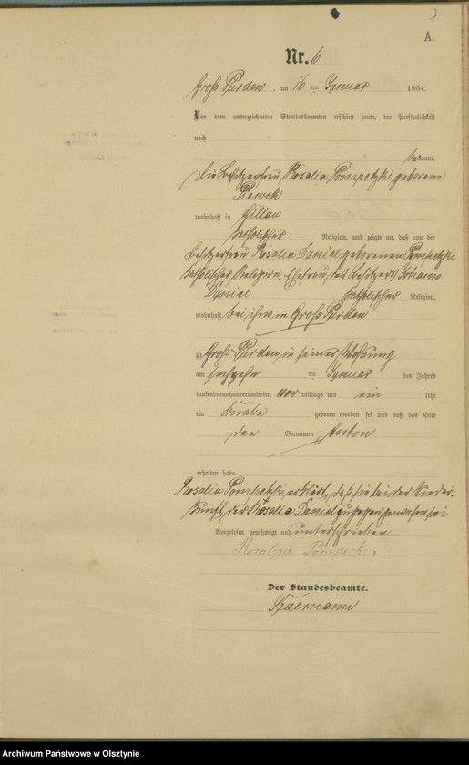 image.from.unit.number "Geburts-Haupt-Register Nr 1 - 65"