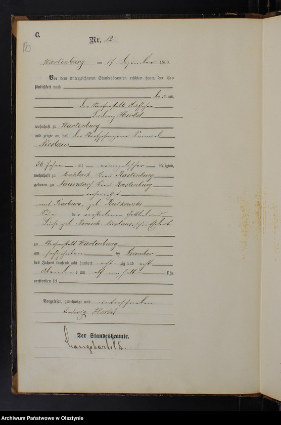 image.from.unit.number "Sterbe-Haupt-Register Nr 1 - 13"