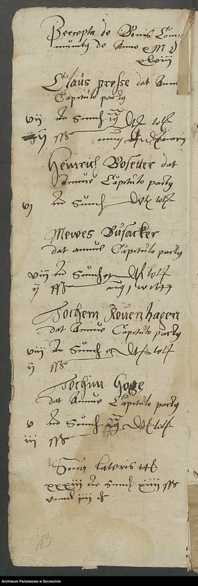 image.from.unit.number "Registrum pactuum bonorum communium in pecuniis ecclesiae Caminensis."