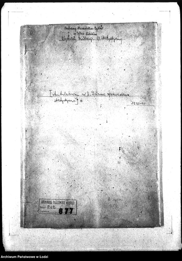 Obraz 3 z jednostki "[Ambulatorium nr 3. Dzienne sprawozdania statystyczne]"