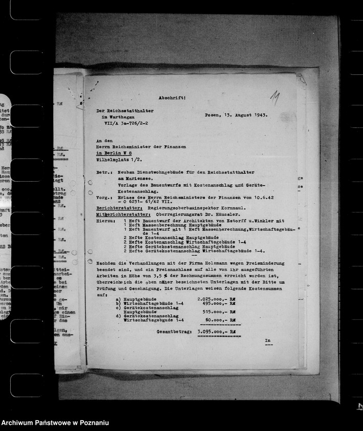 Obraz 15 z jednostki "Fundusze budowlane dla namiestnika"