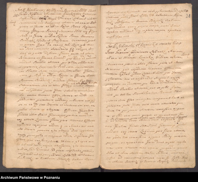 Obraz 15 z jednostki "Protocollon nobilis officii consularis civitatis SR.Mtis Posnaniae incipit ab anno 1728 sub felici regimine nobilis et spectabilis domini Michaelis Czempiński proconsulis praesidentis eiusdem civitatis ..."