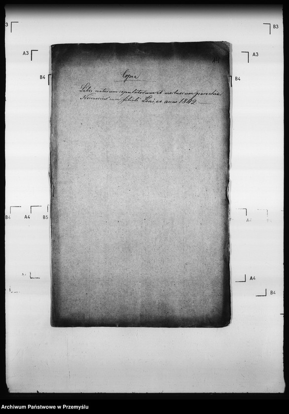 Obraz 19 z jednostki "[Kopie ksiąg metrykalnych parafii Nowa Wieś z filią Łosie (dekanat Muszyna)]"