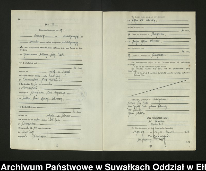 image.from.unit.number "[B2. Heirats = Register (Neben = Register) Standesamt Angerburg einschl. der Standesamtsbezirk, Gross Strengeln, Kehlen und Prinowen]"