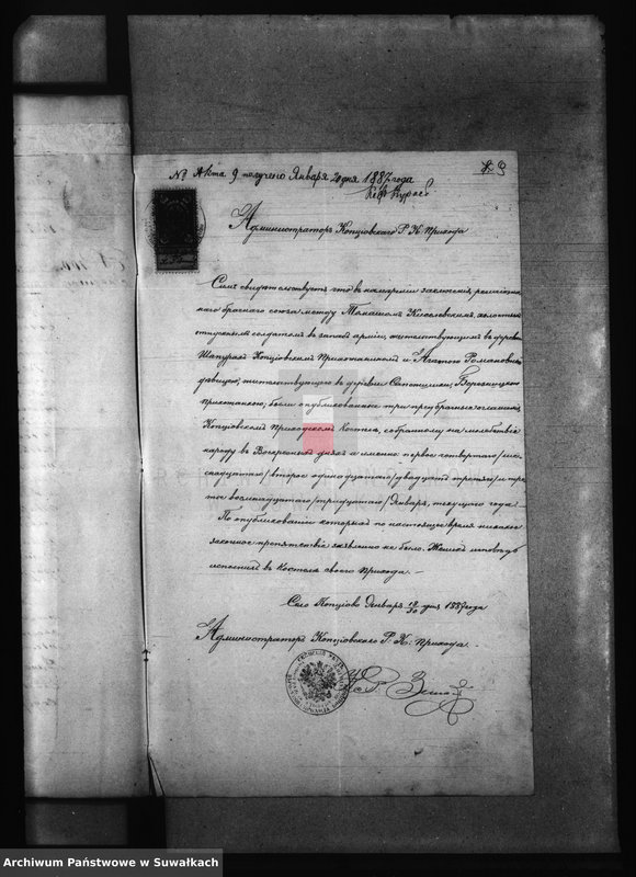 Obraz 13 z jednostki "Dokumenty Brakosočetanija Berznickago Rimsko- Katoličeskago Prichoda za 1887 god"