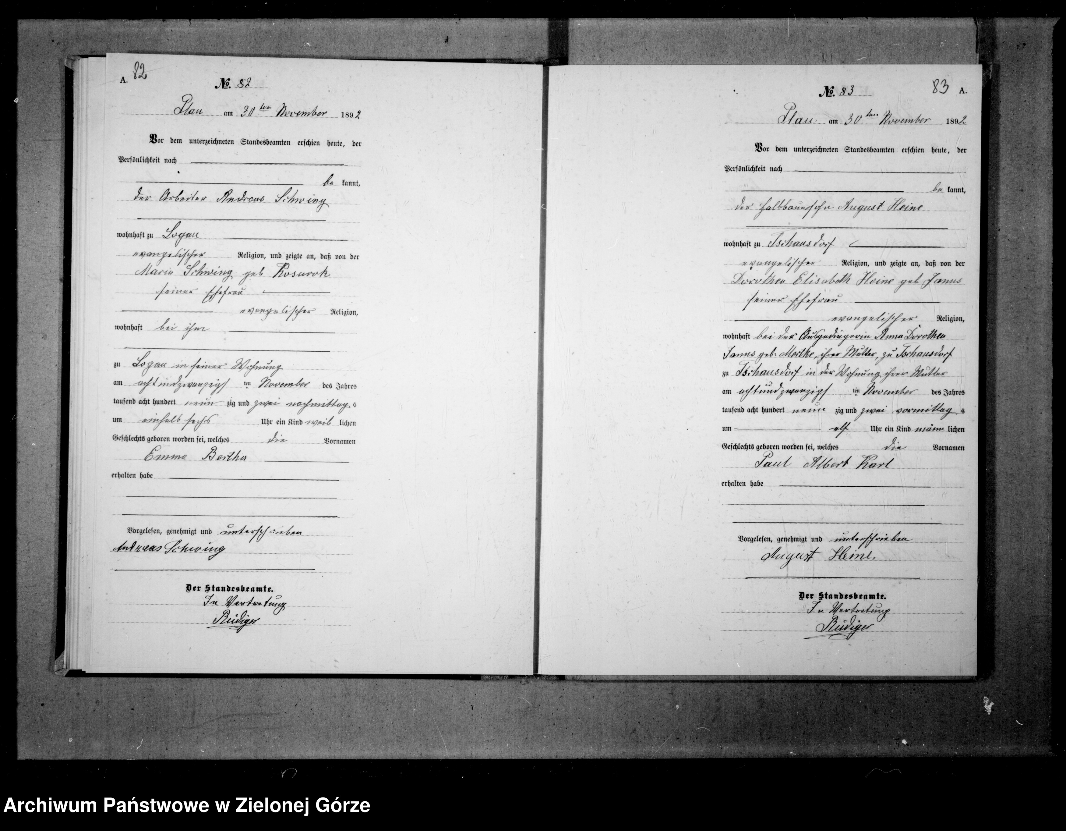 Skan z jednostki: [Księga urodzeń]