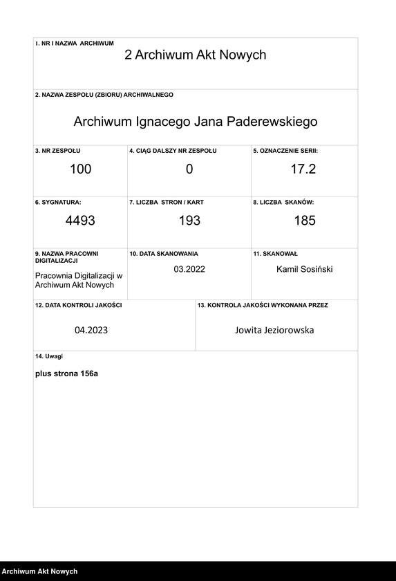 Obraz 1 z jednostki "Listy osób obcych o nieodczytanych nazwiskach, niepodpisane, niekompletne"