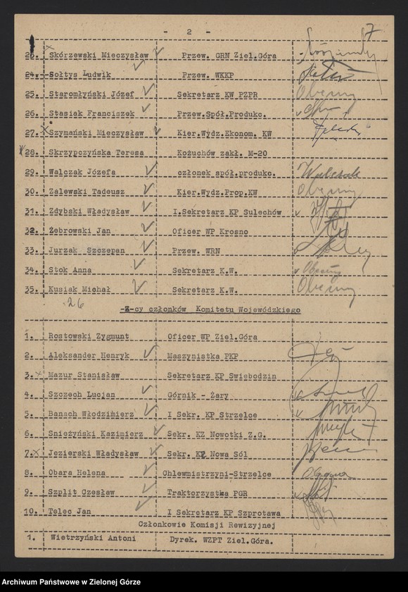 image.from.unit.number "Protokół plenarnego posiedzenia nt.: Sprawy organizacyjne. 11 stycznia 1956 r."