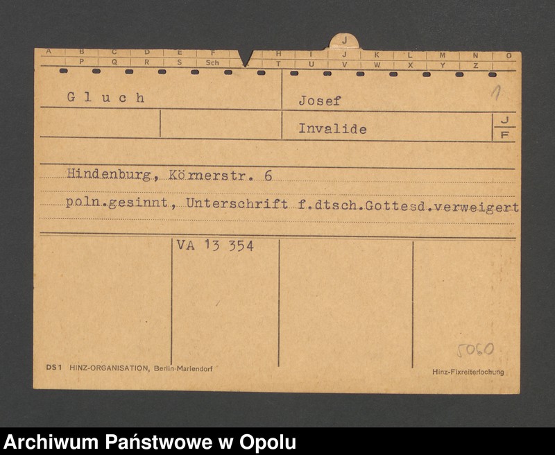 Obraz 3 z jednostki "[Gluch Josef, Hindenburg]]"