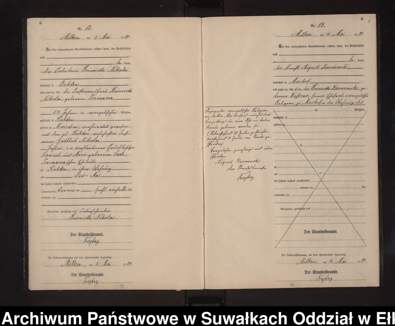image.from.unit.number "Sterbe-Neben-Register des Preussischen Standes-Amtes Stasswinnen Kreis Lötzen"