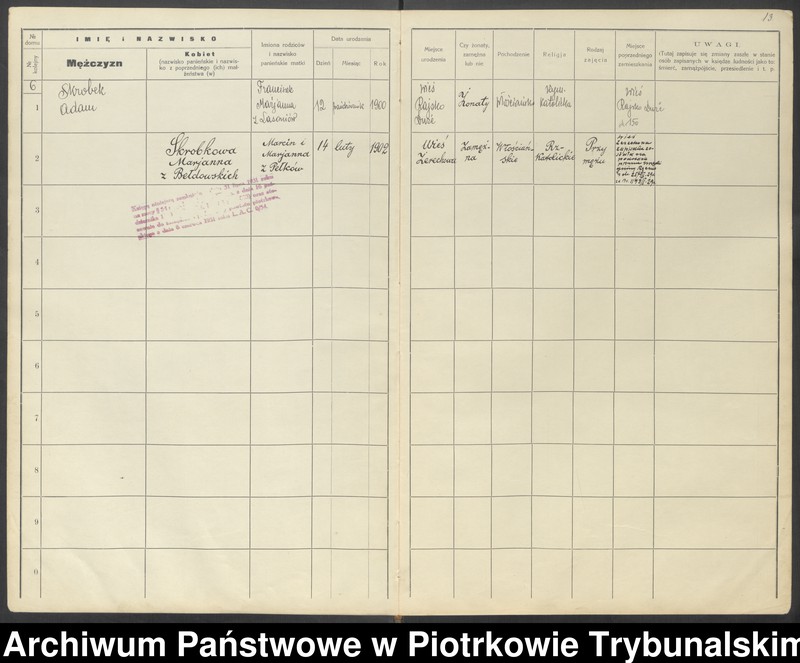 image.from.unit.number "[Księga ludności stałej wsi: Rajsko Duże, Bryszki]"