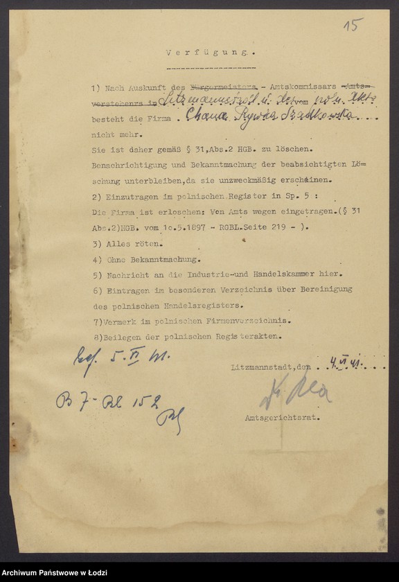 Obraz 17 z jednostki "Chana Rywka Szadkowska – sprzedaż koronek i gotowej garderoby"