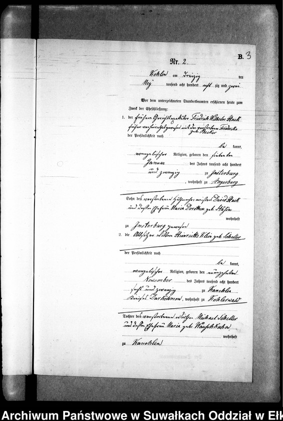 image.from.unit.number "Heiraths-Neben-Register des Preussischen Standes-Amtes Kehlen Kreis Angerburg"