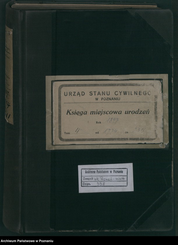 Obraz 2 z jednostki "Księga urodzeń t. IV"