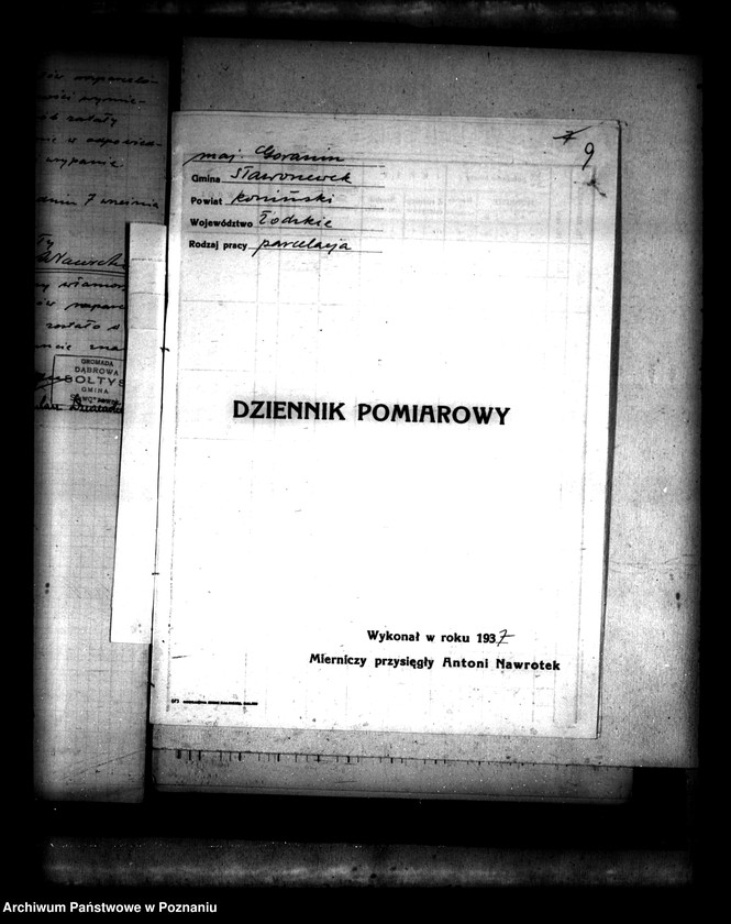 Obraz 12 z jednostki "Dowody pomiarowe gminy Sławoszewek powiatu konińskiego"