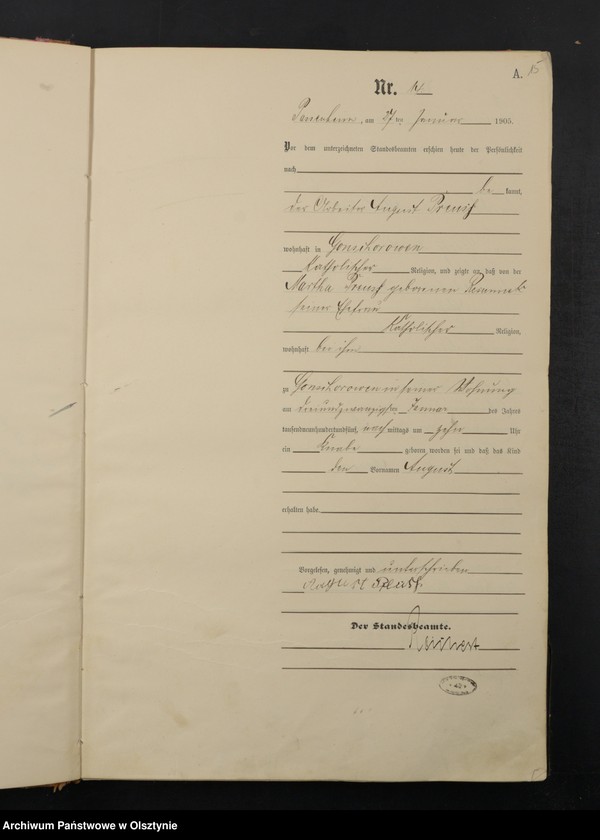 image.from.unit.number "Geburts-Haupt-Register Nr 1 - 200"