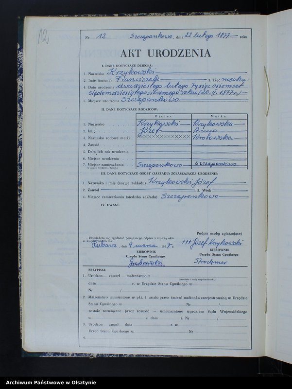 image.from.unit.number "Księga urodzeń Nr 1 - 68,1 - 80,1 - 76,1 - 79 i 1 - 77 /bez 1880,81 i 83/ /przepisana w języku polskim z oryginału niemieckiego w dniach 9.03.21.03.1957/"