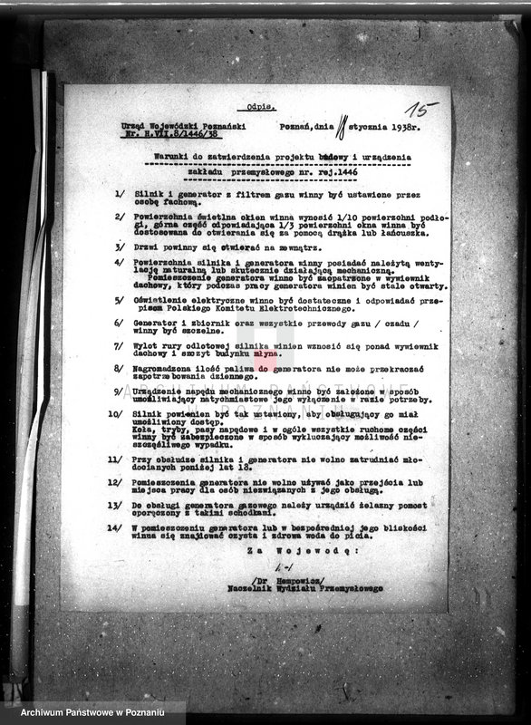 Obraz 19 z jednostki "/Przebudowa młyna A. Hennigera w Śmiglu, pow. kościański/"