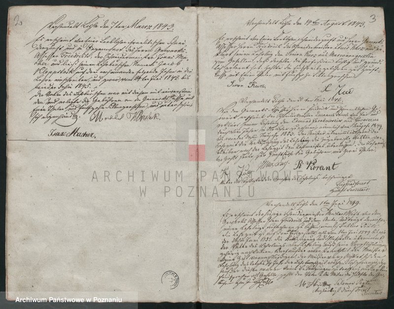image.from.unit.number "[Protokolarz cechu krawców w Lesznie]. Wpisy uczniów, wyzwolin, rejestry dochodów i rozchodów"