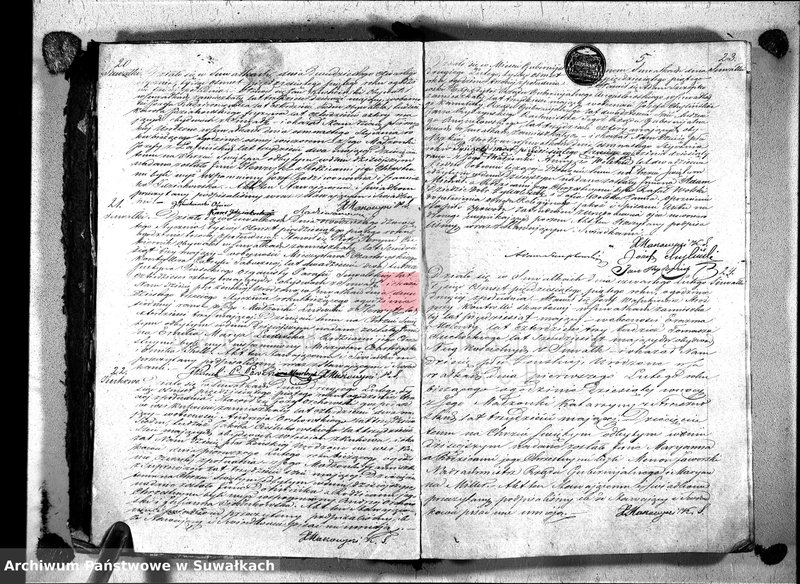 image.from.unit.number "Duplikat akt urodzeń, małżeństw i zgonów wyz. rzym. - kat. w Suwałkach 1855r."