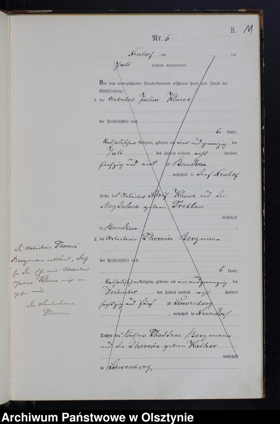 image.from.unit.number "Heiraths-Haupt-Register Nr 1 - 20"