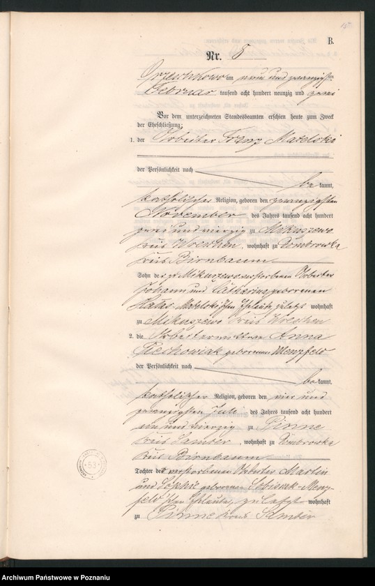 Obraz 18 z jednostki "Księga małżeństw"