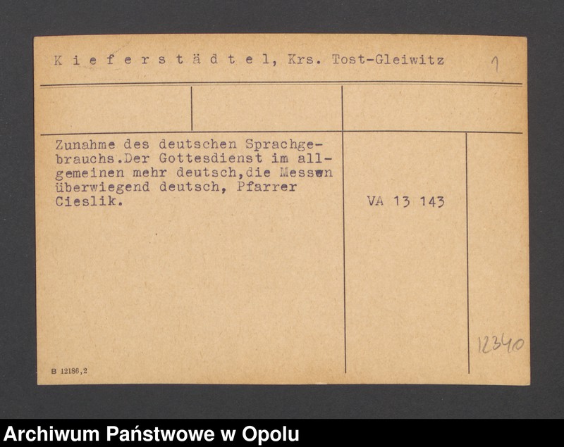 Obraz 3 z jednostki "Kieferstadtel, Krs. Tost-Gleiwitz"