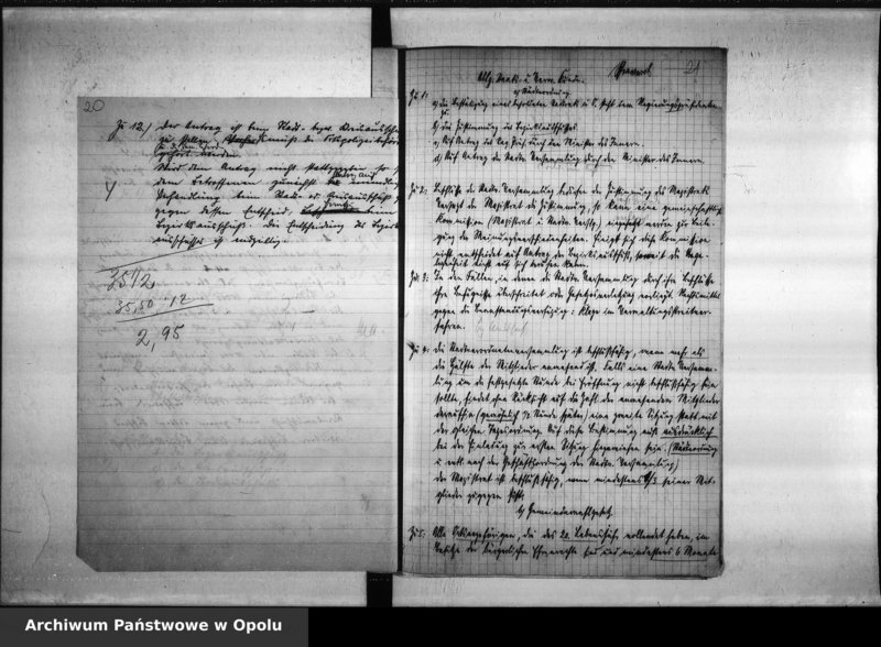Obraz 17 z jednostki "Prüfungsarbeiten 1. Verwaltungsprüfung (Stadtsekretärprüfung) 13./14.12. u. 17.12.1929. Brieger Nicolai Schiller Wünsche Wagner Hettwer Brannisch Peibst"